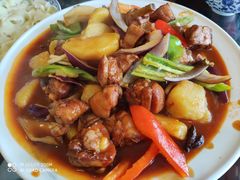 新疆沙湾大盘鸡-东方宫兰州牛肉拉面(北京东大街店)
