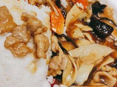 双菇肉片饭-阳阳中国饭(北京荟聚店)