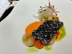 煎扇贝配红椒泡沫佐柚子胡椒酱-王品牛排(杭州大厦店)