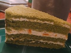 黄桃抹茶蛋糕-一棵树咖啡馆(泉乐坊店)