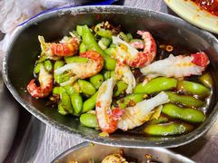 脆爽凉拌毛豆-靓靓蒸虾(中山公园店)