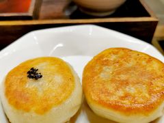 香糯塌饼草头干鲜肉馅-老味茶屋(川沙老街店)