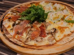 生火腿蘑菇披萨-BomBa意大利餐厅