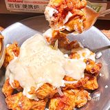 面是用韩国的龙须面很劲道，再用了刨冰作为汤底