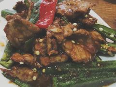 秋葵牛肉-熠盛粤味·顺德桑拿鸡(永康路店)
