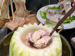 -得意咚瓜·顺德鱼生·冬瓜盅火锅