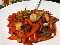红椒花猪肉炒鲍片-南景饭店(万家丽路店)