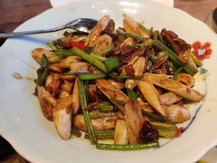 鱼虾酱炒藕带夷贝-香园茶社·金陵小灶(老门东店)