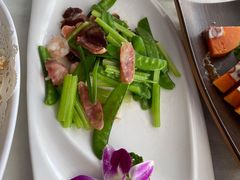 荷兰豆腊味炒虾仁-云中小雅