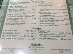 菜单-Versailles Restaurant Cuban Cuisine