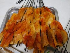 烤土豆金针菇韭菜-马克力木手抓炕锅烤羊肉(盐湖一小区店)