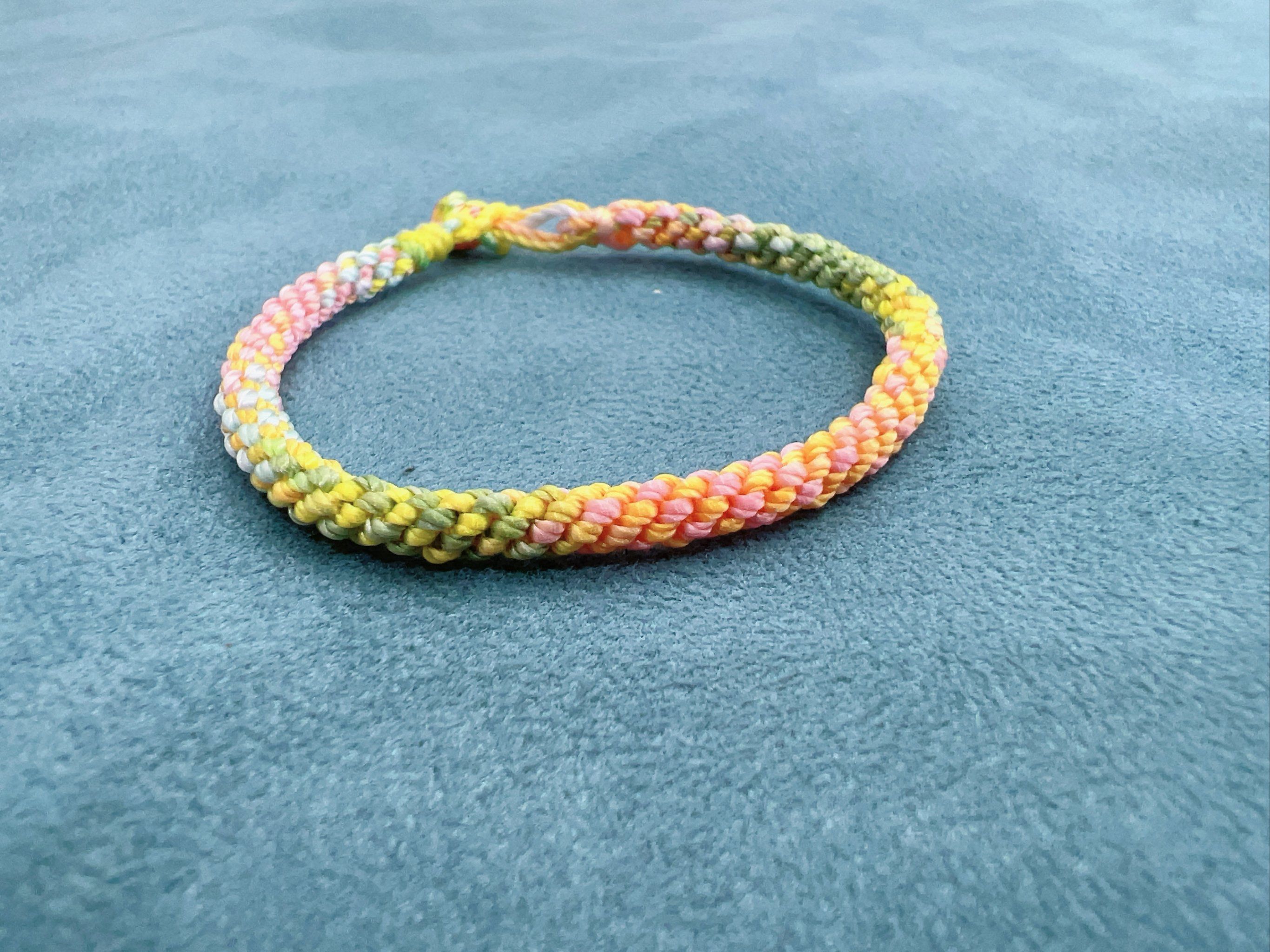 手工编织手链真心赞