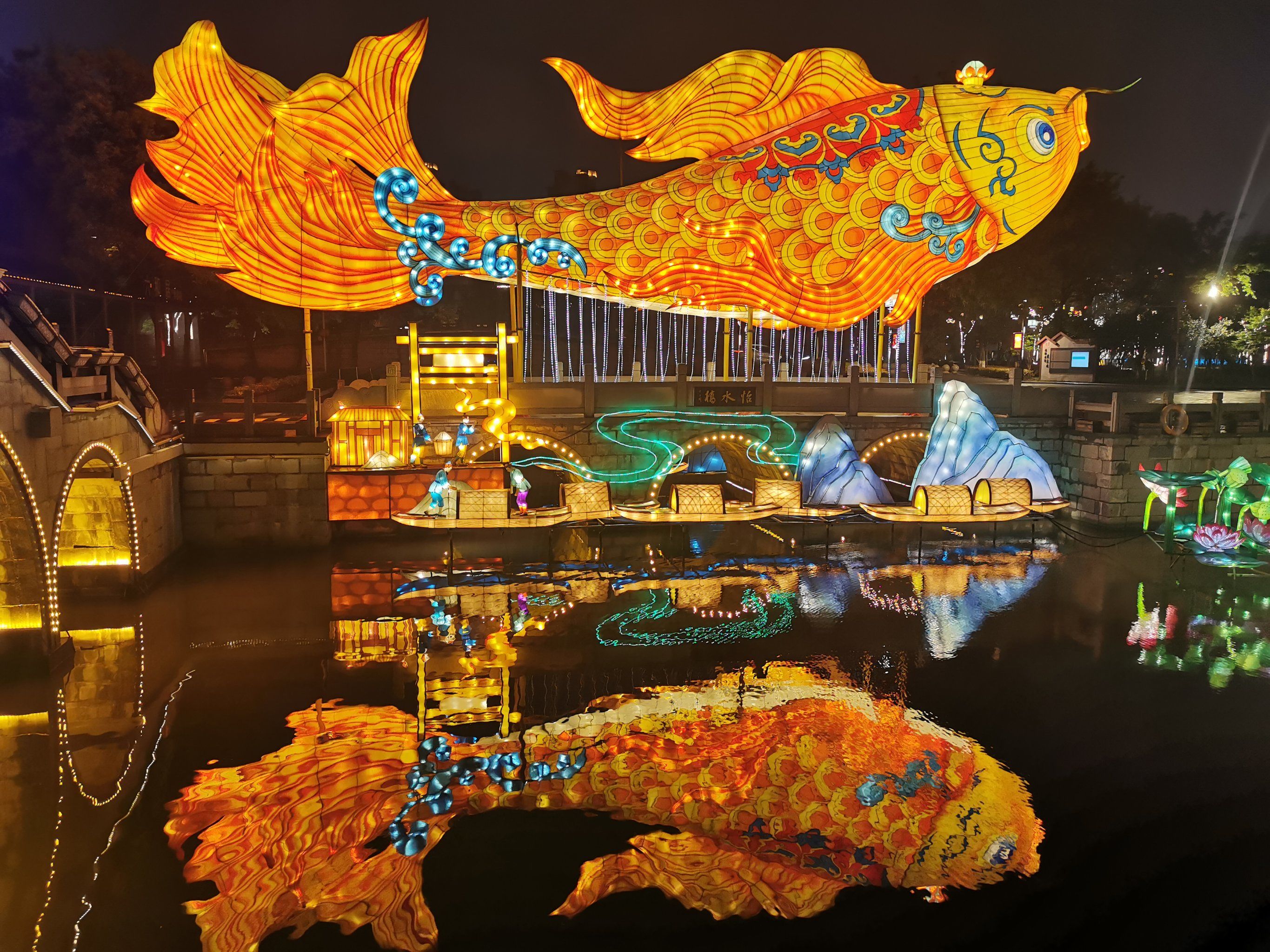 江苏盐城水街夜景