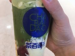 抹茶红豆蛋糕奶茶-茶百道(柏威年店)