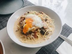 奶油汁培根溏心蛋意面-Future&Kitchen