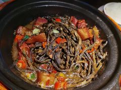 干豆角烧土猪肉-老阿爸鲜鱼土菜(昆山花桥店)