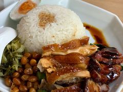 招牌双拼饭-金戈戈香港豉油鸡(皇庭广场店)