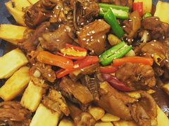 锅盔焖土鸡-粗茶淡饭•陕菜•家常菜
