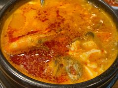 海鲜豆腐汤-小米烤肉-泥炉炭烤(常营店)