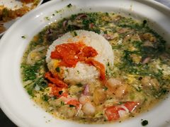翡翠海鲜蛋羹烩饭-玛格萝妮比萨屋(四平店)