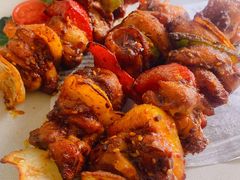 五色烤鸡肉串-百草堂餐厅