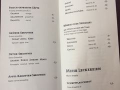 菜单-Cafe Sacher(WIEN)