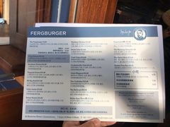 菜单-Fergburger(皇后镇店)