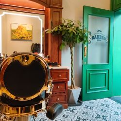 -595barbershop美式油头