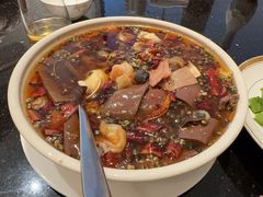 招牌海味毛血旺-铭轩中餐厅·海南菜·粤菜(亚龙湾瑞吉店)