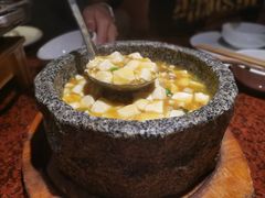 石锅鸡汤豆腐-绿茶餐厅(华联万柳店)