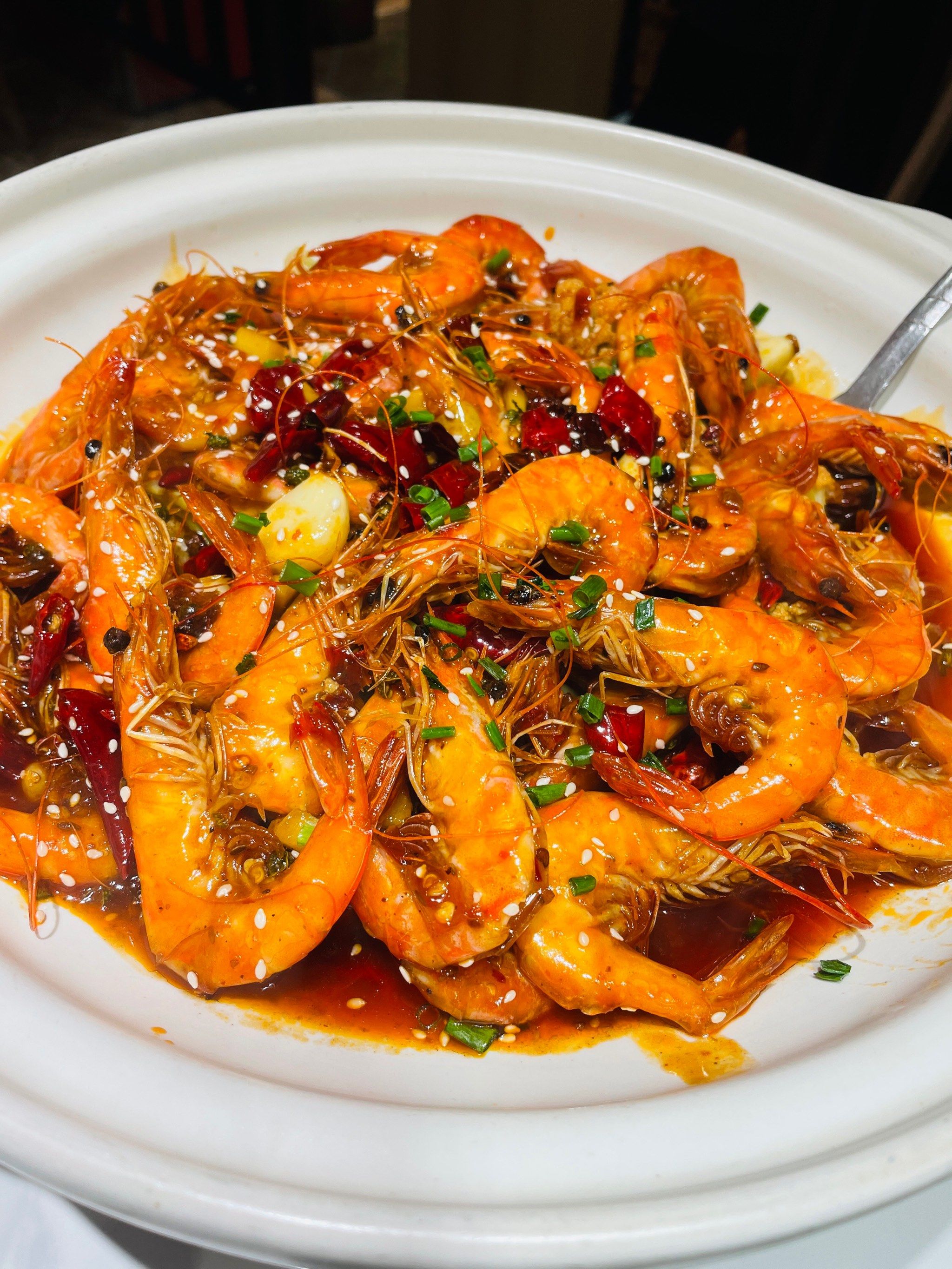 鲜香微辣的基围虾