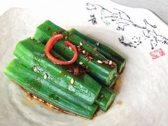 辣子醋汁秋葵-御玺中餐厅·莆田三迪希尔顿逸林酒店