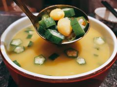 秋葵煮银杏-丝路金桃·新疆菜(徐汇店)