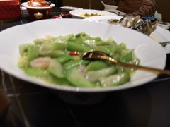 小嫩豆丝瓜配虾仁-秀儿四九城·新京菜(亚运村鸟巢店)