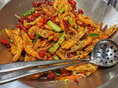 香锅翅中虾小锅（中辣）-清真·锦翔炝锅鱼(明德门店)