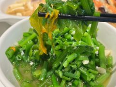 仔南瓜炒南瓜藤-食膳人家·永州美食地标(双牌店)