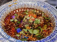 锡纸脑花-火枪手串吧·鹤岗小串涮肚(亦庄店)