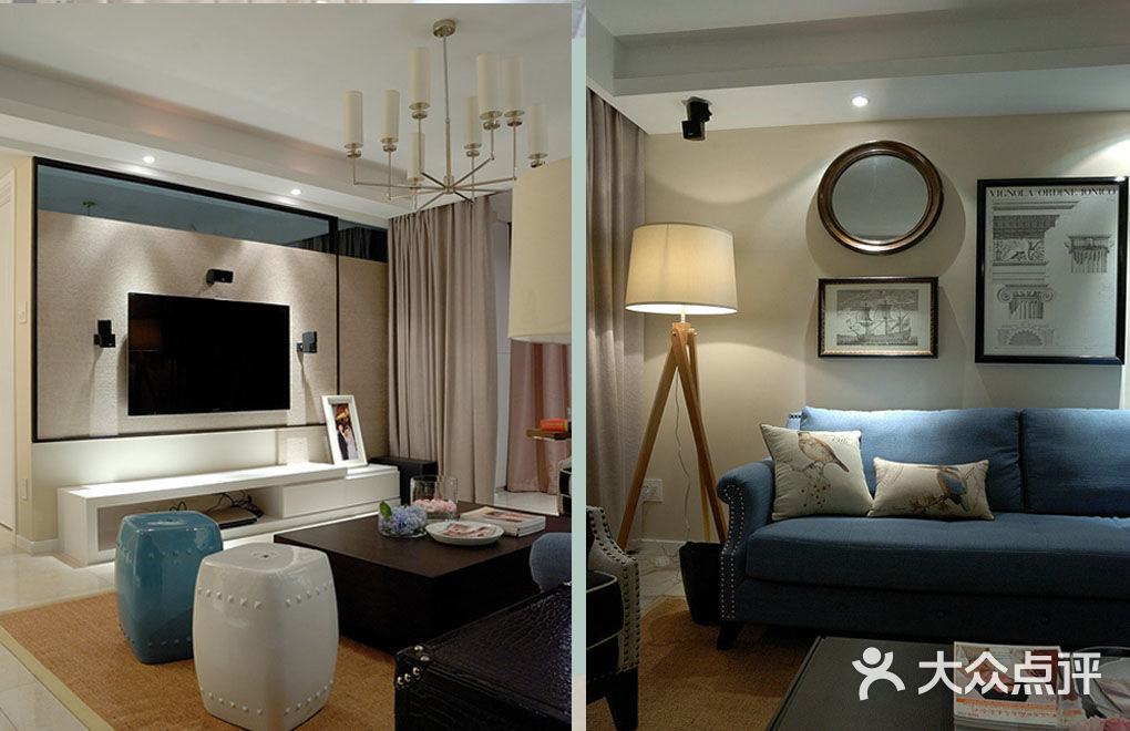 光启城 装修设计 全包装修 蓝月装饰设计 风格: 美式 户型: 两室户