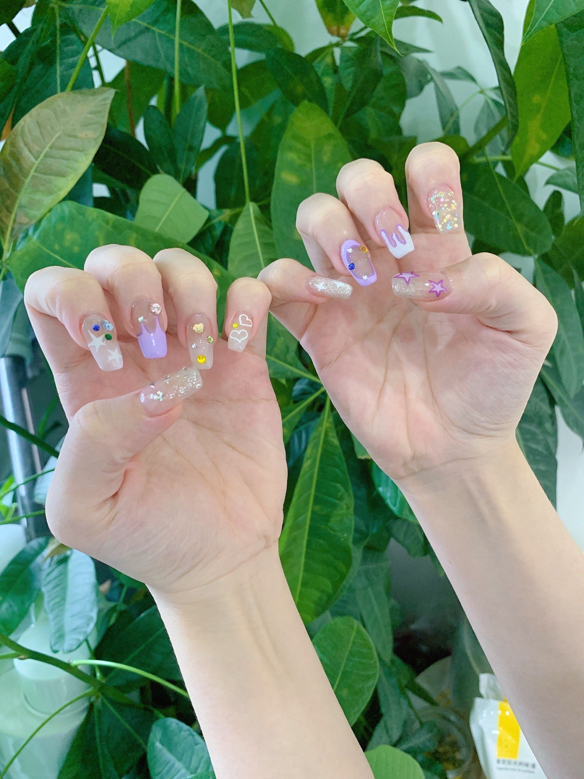 记录一夏:绿色下的美甲