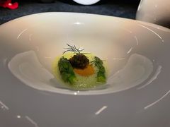 鳕鱼子芦笋汤-wann lounge 低温慢煮牛排·清吧
