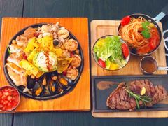 西冷牛扒套餐-Let'sBURGERplus·非常创意汉堡(三里屯店)