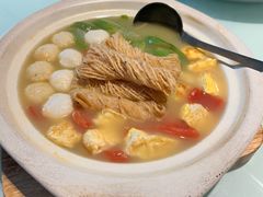 丝瓜鱼丸炖馓子-永安鱼庄·镇江菜(东吴路店)