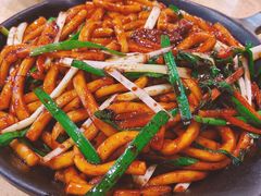 黑椒牛肉炒QQ粉-喜鹊茶点.啫煲(车陂店)