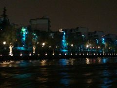 河畔夜景-运河游船(武林门码头)