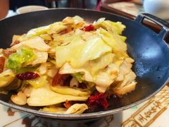 干锅手撕包菜-俏九州·小炒黄牛肉(华润万象汇店)