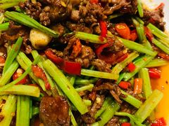 小炒黄牛肉-老头儿油爆虾(星光一期店)