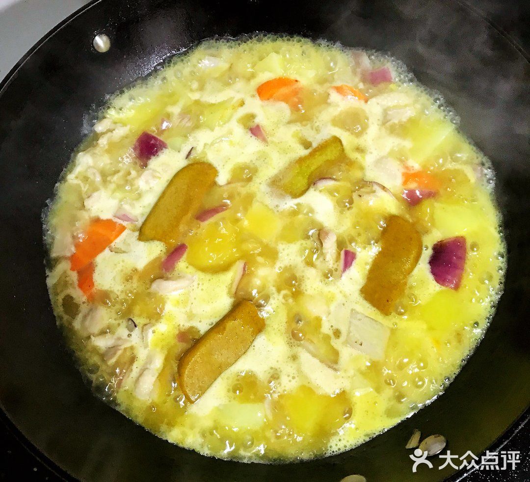 简单美味满足一大锅の咖喱鸡腿饭