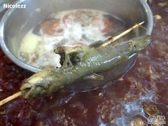 烫熟后的黄辣丁，味道不错-飘香火锅(玉林西路店)