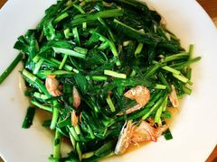 河虾炒韭菜-可心烤鱼