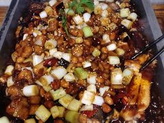 宫保鸡丁烤鱼（清江鱼/斤）-锦尚阁烤鱼•天津菜(宣武门胡同店)